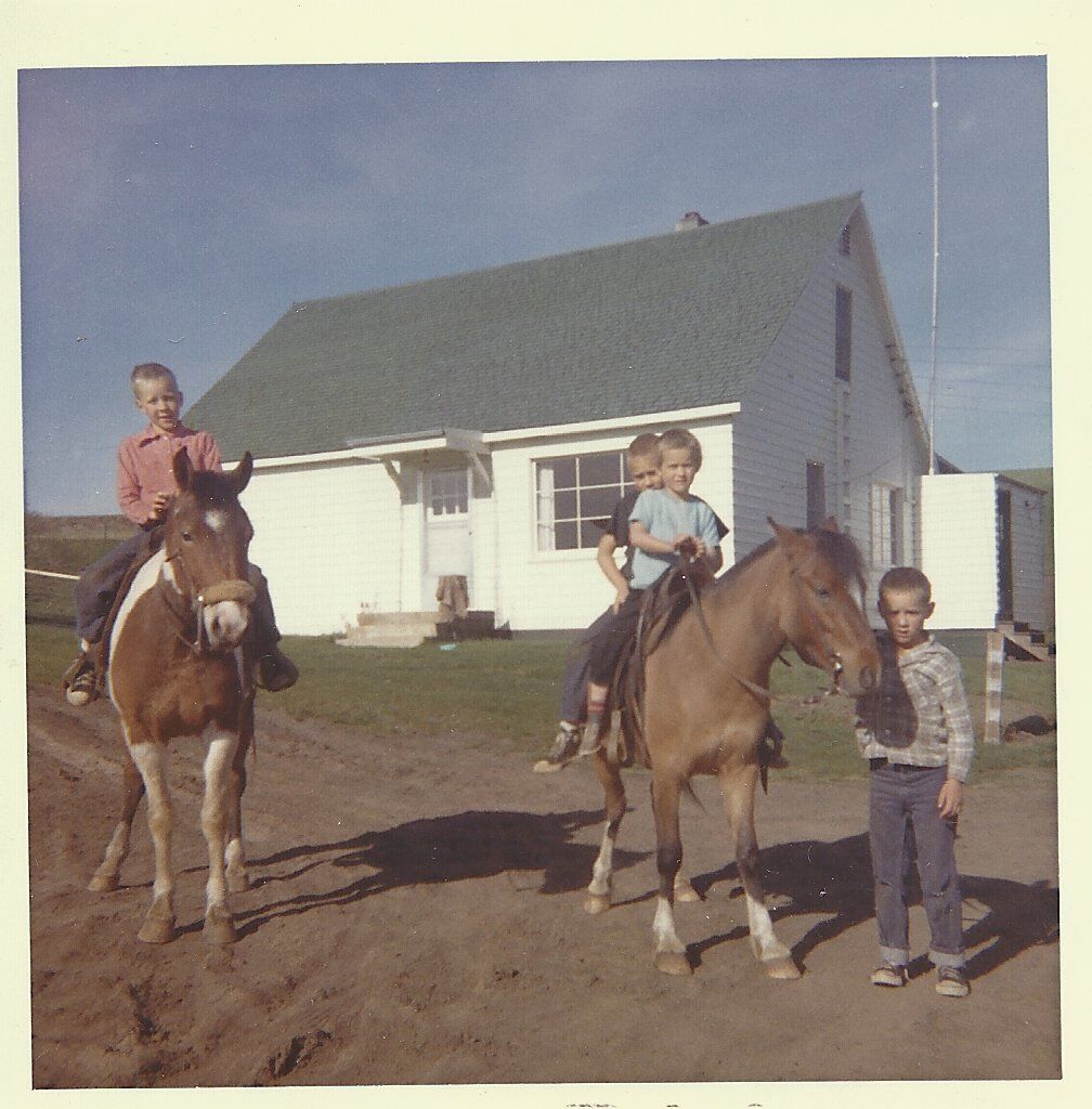 Ted and Mary Wilkins's children in 1970 photo